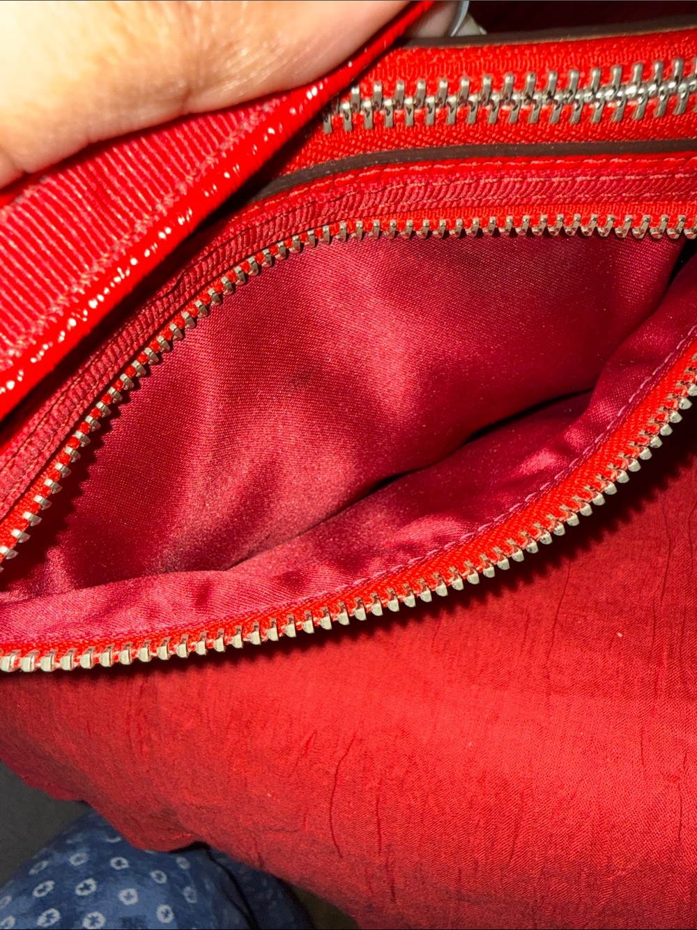 Coach poppy Red and Pink Graphic Shoulder Bag with Silver Plate - Picture 12 of 16